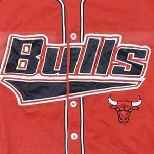 Chicago Bulls Vintage Starter Y2K Shirt Baseball Jersey Style NBA Basketball